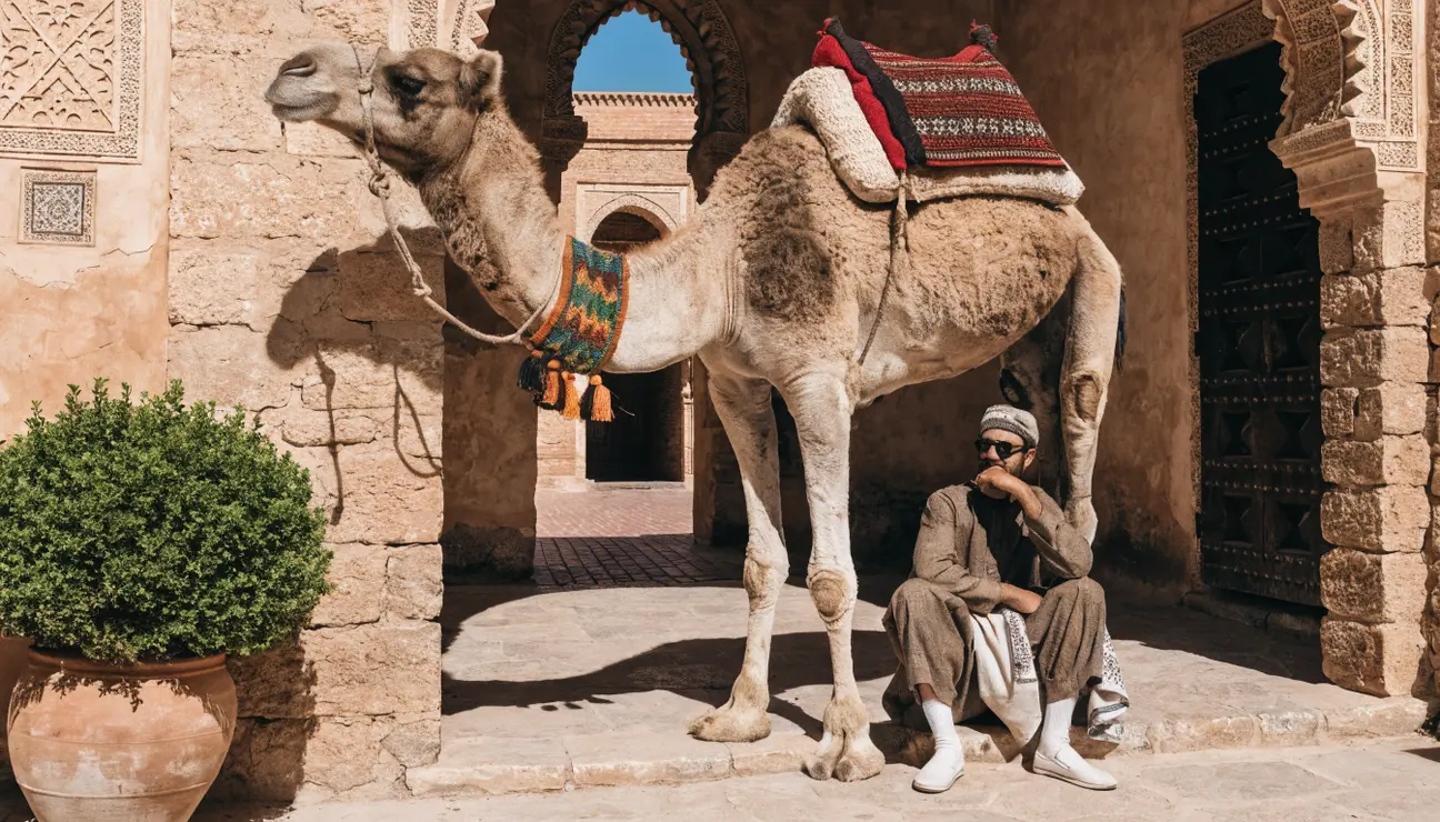 camel ride Zagora Morocco